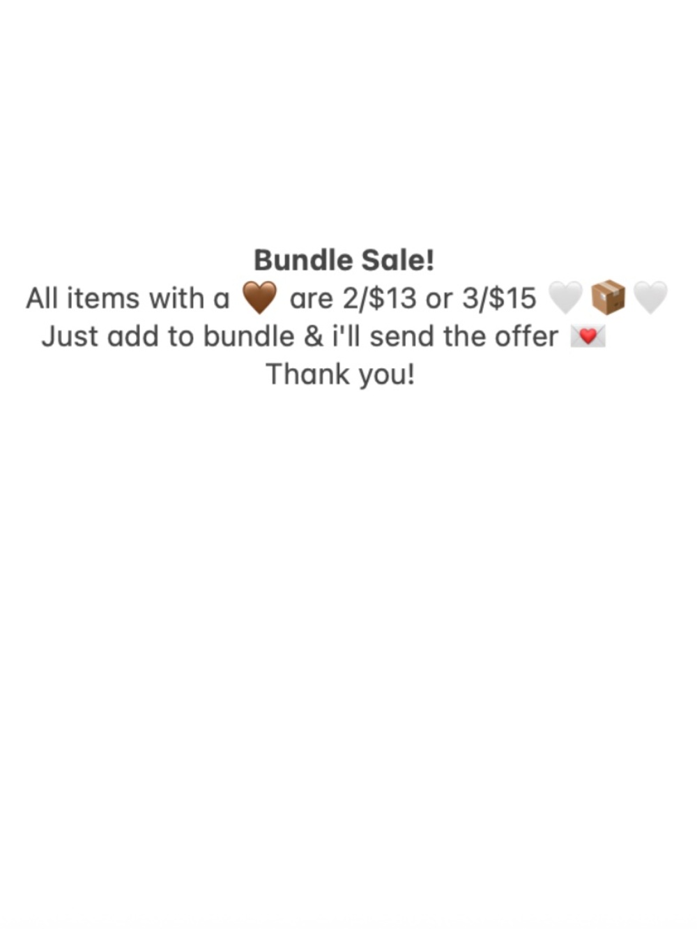 Bundle Sale 📦